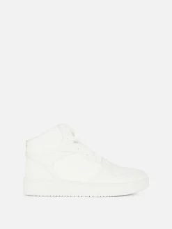 Sneakers|Primark High-Top-Sneakers Mit Klobiger Sohle Weiß