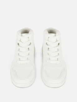 Sneakers|Primark High-Top-Sneakers Mit Klobiger Sohle Weiß
