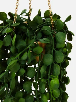 Kunstpflanzen Und -Blumen|Primark Hängende Kunstpflanze Im Topf Gold