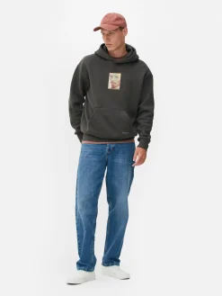 Hoodies Und Sweatshirts|Primark Hoodie Mit „Van Gogh“ Selbstporträt Anthrazitfarben