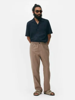 Hosen|Primark Hose Aus Leinengemisch Hellbraun
