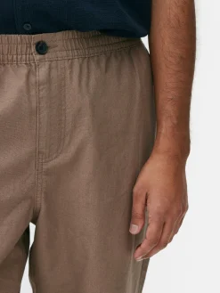 Hosen|Primark Hose Aus Leinengemisch Hellbraun