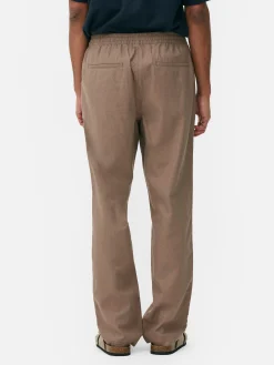 Hosen|Primark Hose Aus Leinengemisch Hellbraun