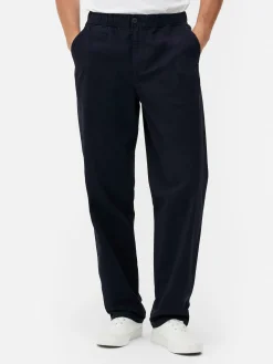 Hosen|Primark Hose Mit Elastischem Bund Marineblau