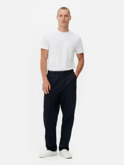 Hosen|Primark Hose Mit Elastischem Bund Marineblau