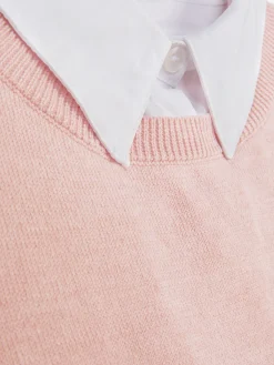 Pullover Und Cardigans|Primark 2-in-1-Hemd Und -Pullover Rosa