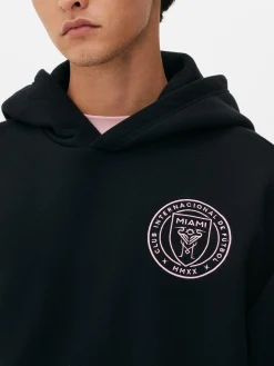 Hoodies Und Sweatshirts|Primark „Inter Miami“ Hoodie Mit Logo Schwarz