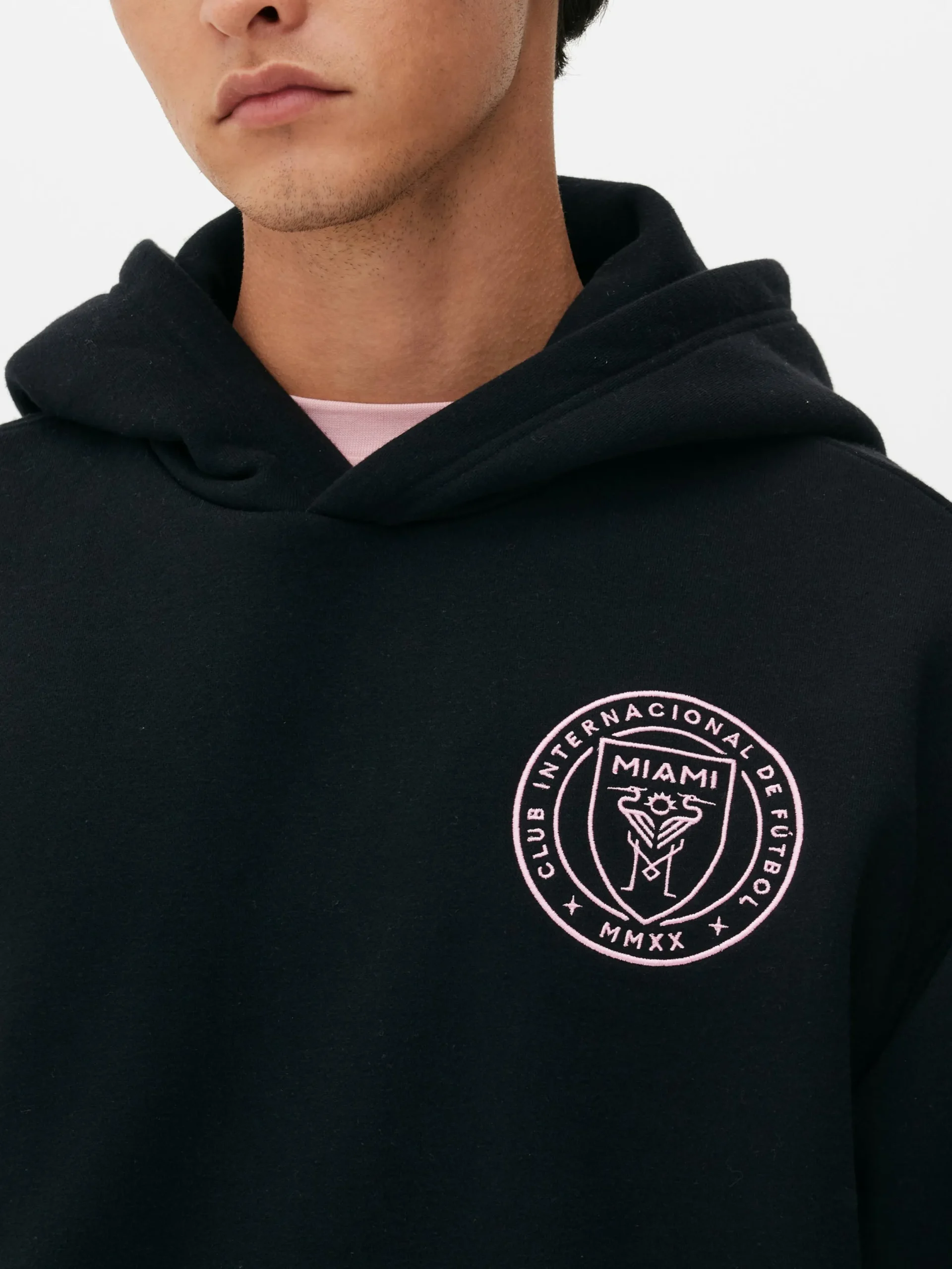 Hoodies Und Sweatshirts|Primark „Inter Miami“ Hoodie Mit Logo Schwarz
