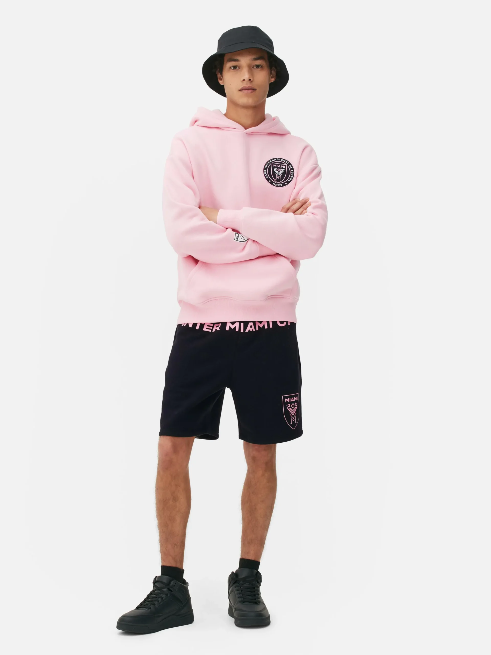 Hoodies Und Sweatshirts|Primark „Inter Miami“ Hoodie Mit Logo Rosa