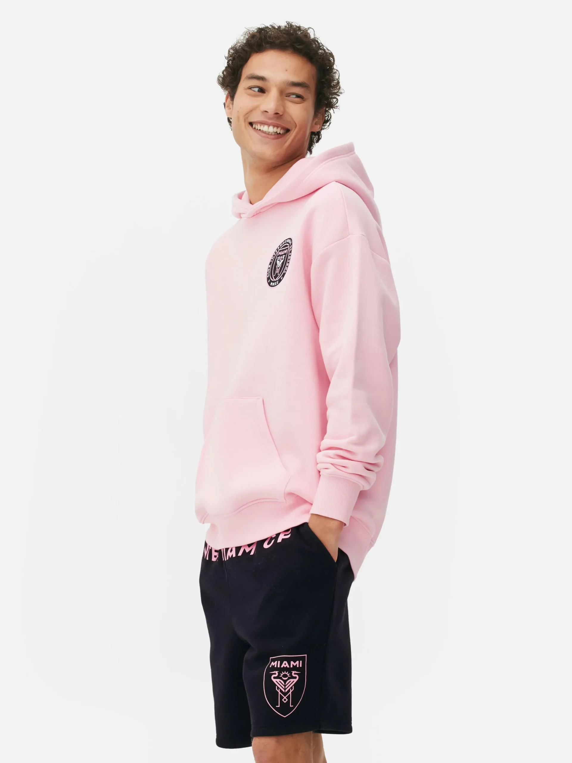 Hoodies Und Sweatshirts|Primark „Inter Miami“ Hoodie Mit Logo Rosa
