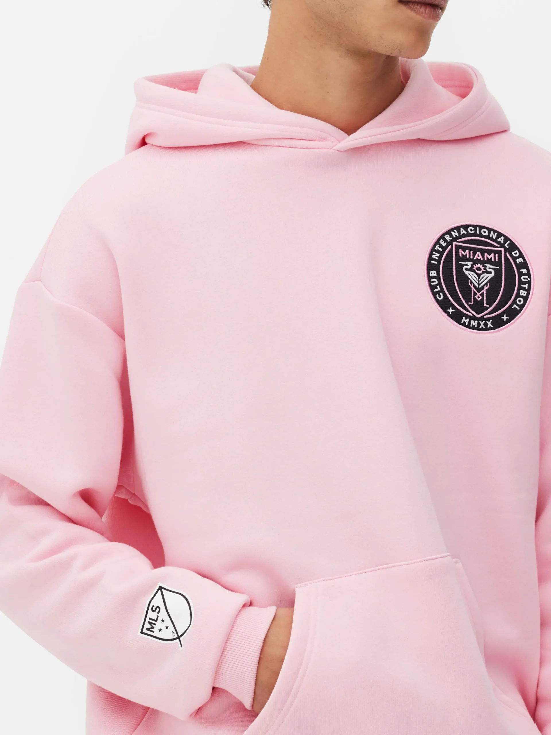 Hoodies Und Sweatshirts|Primark „Inter Miami“ Hoodie Mit Logo Rosa