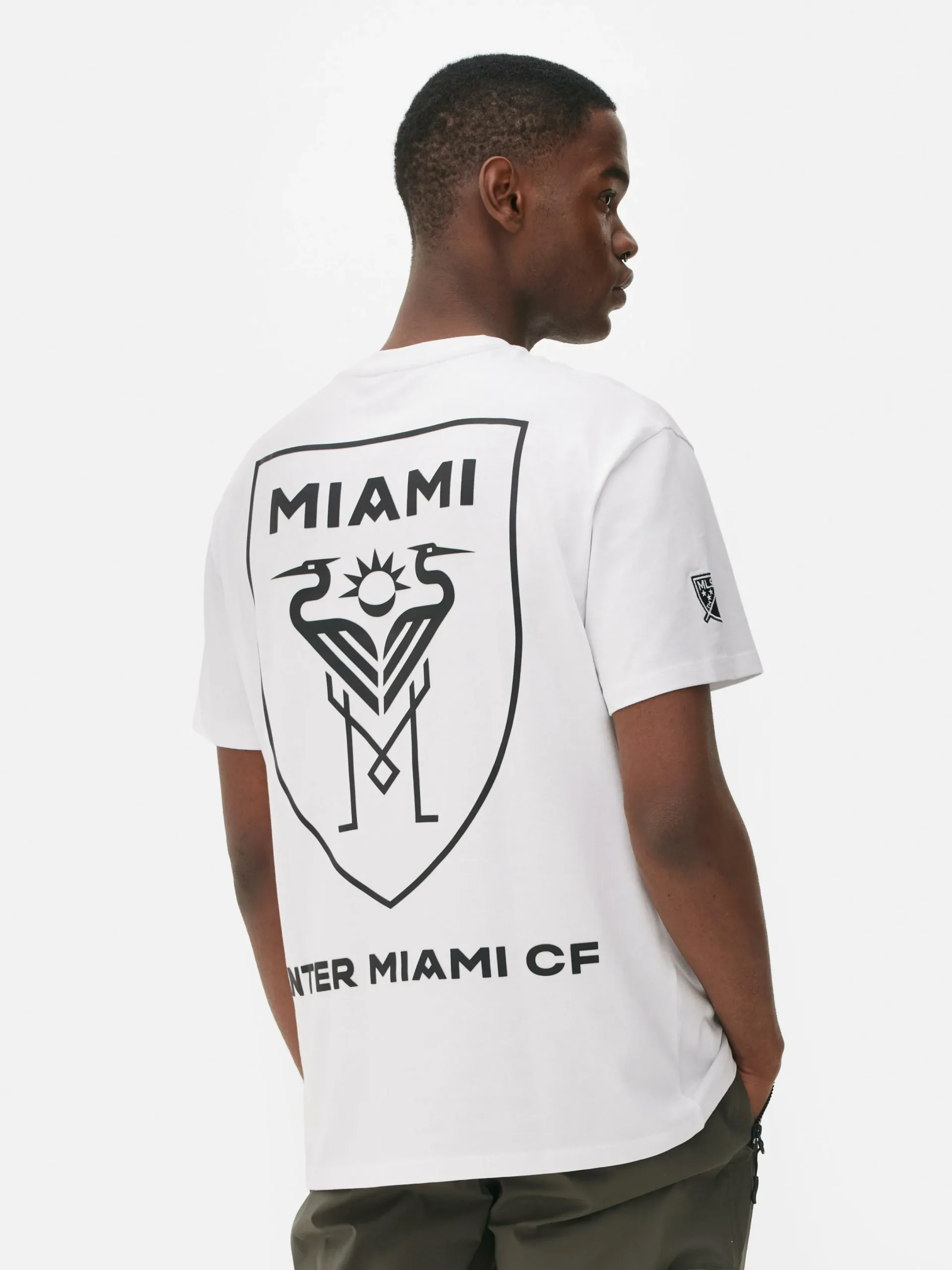 Tops Und T-Shirts|Primark „Inter Miami“ T-Shirt Mit Logo-Print Weiß