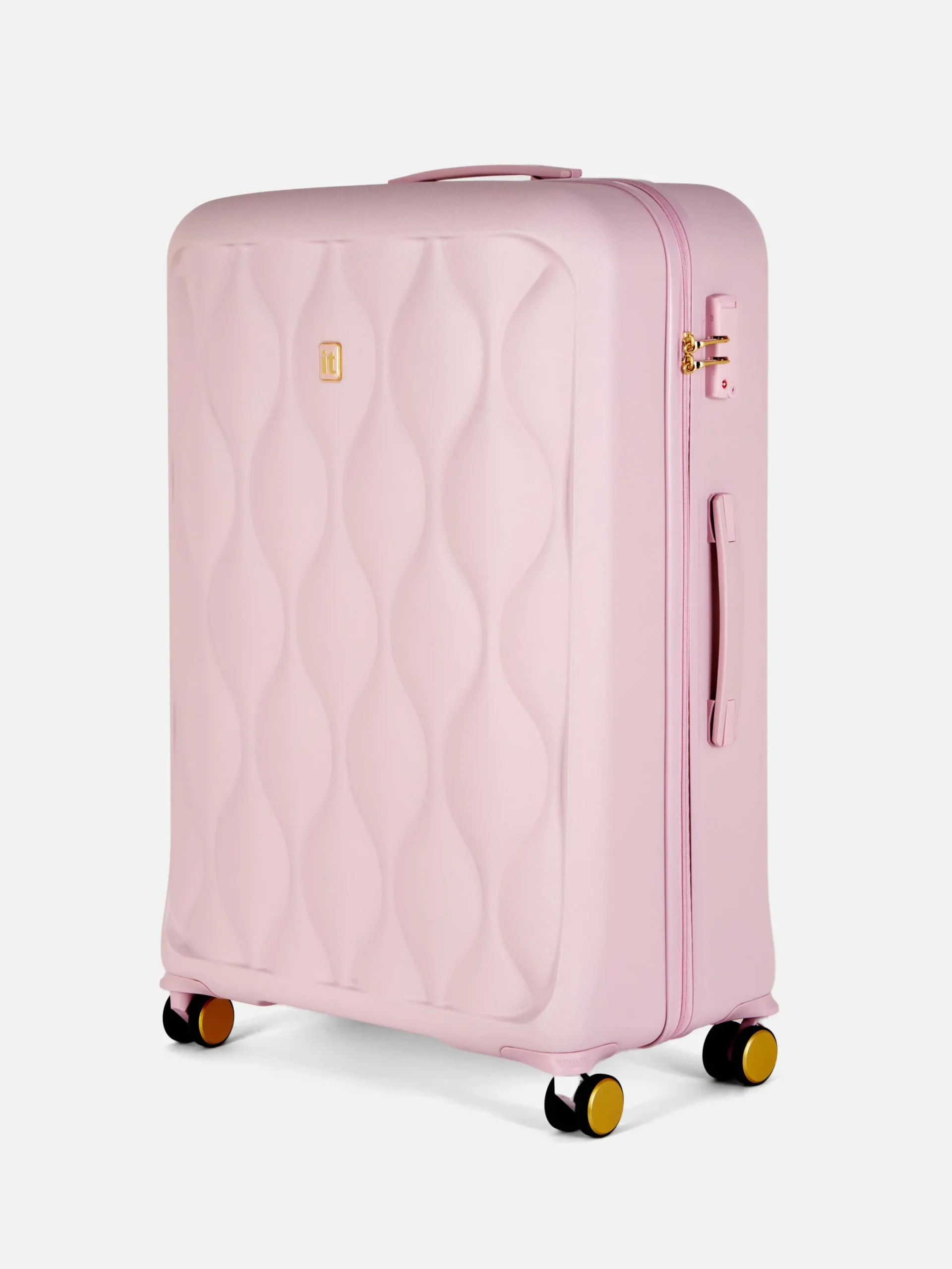 Koffer Und Reisegepäck|Primark „it Luggage“ Gesteppter Koffer Mit 8 Rollen Rosa