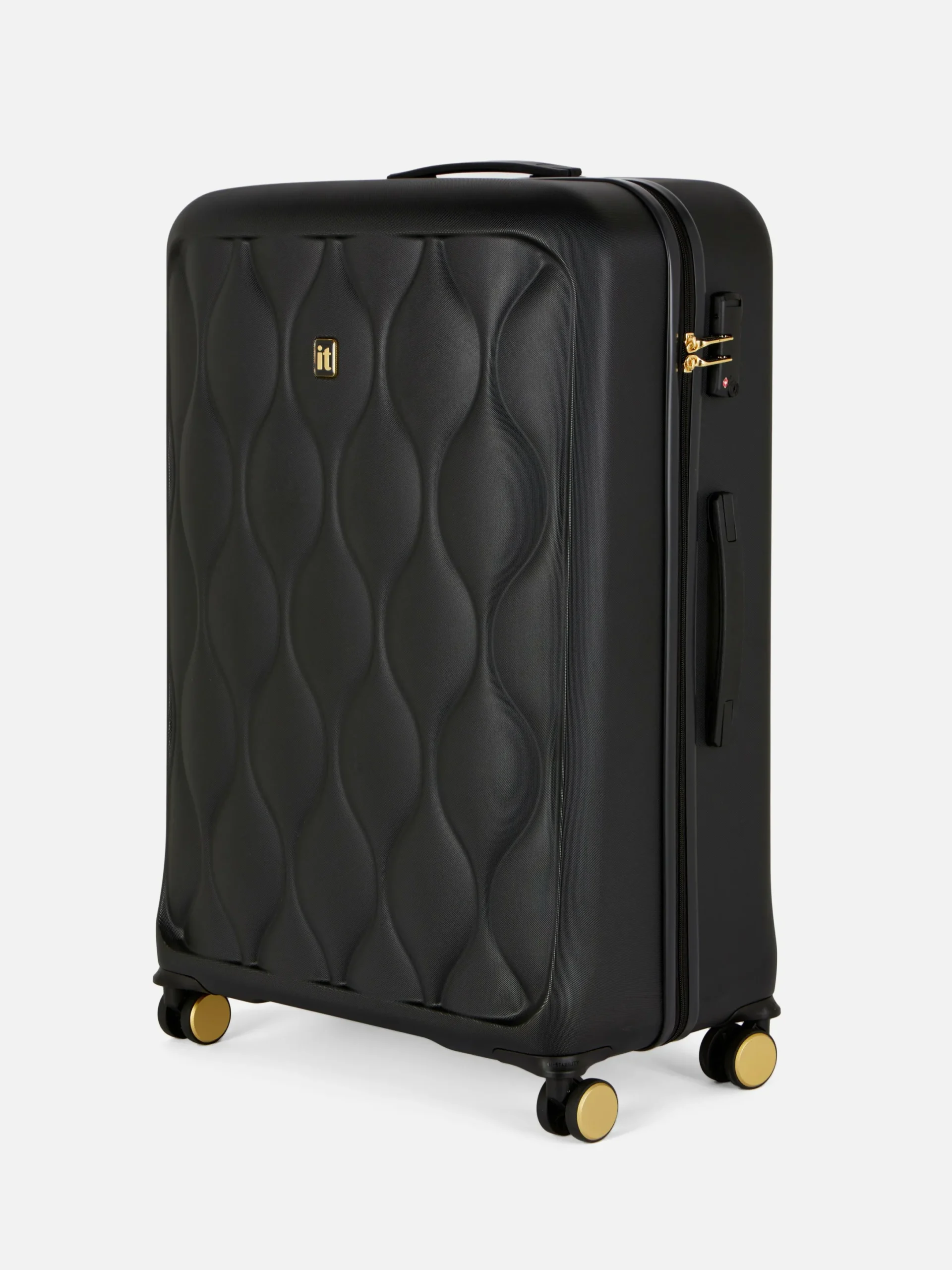 Koffer Und Reisegepäck|Primark „it Luggage“ Gesteppter Koffer Mit 8 Rollen Schwarz