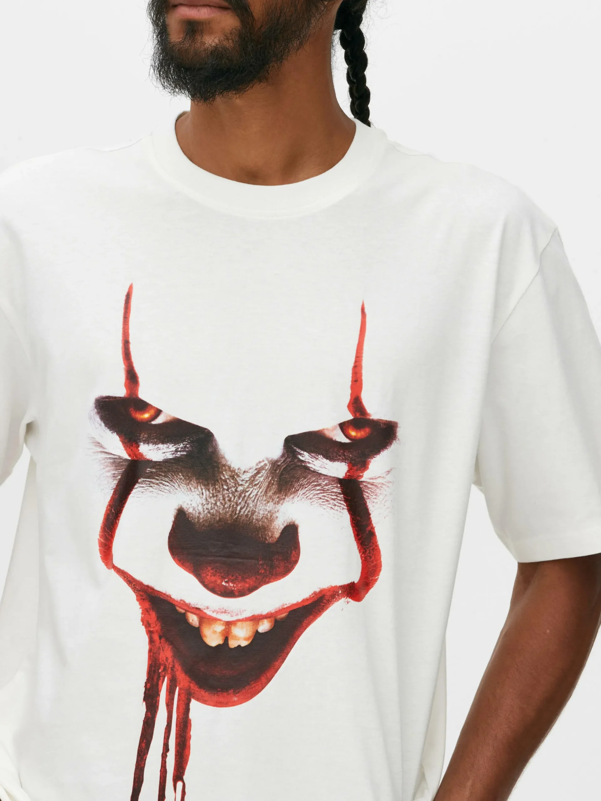 Halloween Alle|Grafik-T-Shirts Und -Sweatshirts|Primark „IT Pennywise“ T-Shirt Ecrufarben