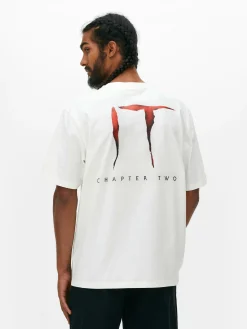 Halloween Alle|Grafik-T-Shirts Und -Sweatshirts|Primark „IT Pennywise“ T-Shirt Ecrufarben