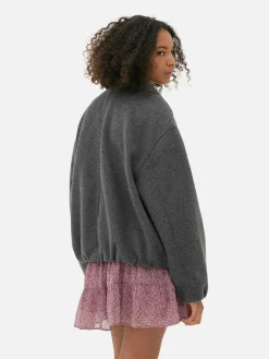 Jacken Und Mäntel|Primark Jacke Mit Ballonsaum Grau