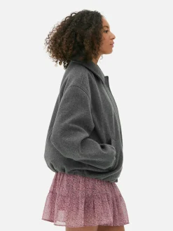 Jacken Und Mäntel|Primark Jacke Mit Ballonsaum Grau