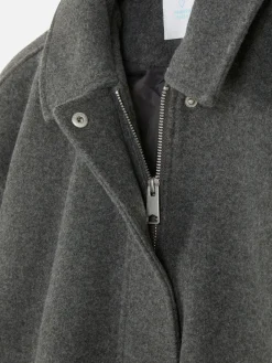 Jacken Und Mäntel|Primark Jacke Mit Ballonsaum Grau