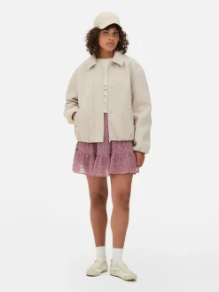 Jacken Und Mäntel|Primark Jacke Mit Ballonsaum Hellbeige
