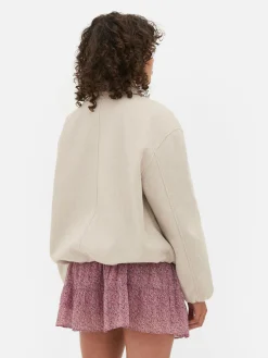 Jacken Und Mäntel|Primark Jacke Mit Ballonsaum Hellbeige