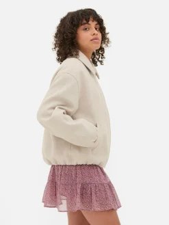 Jacken Und Mäntel|Primark Jacke Mit Ballonsaum Hellbeige