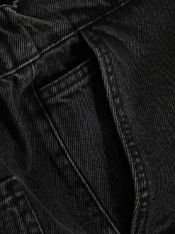 Denim|Jeans|Primark Jeans Mit Weitem Bein Und Elastikbund Leichtes Schwarz