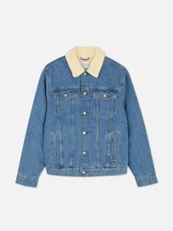 Jacken Und Mäntel|Primark Jeansjacke Mit Borgkragen Blau