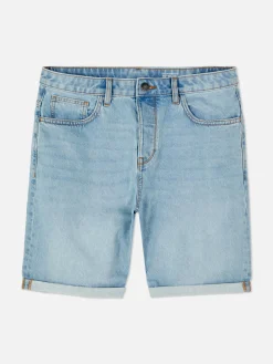 Shorts|Primark Jeansshorts Mit Geradem Bein Hellblau