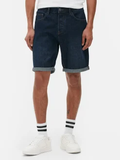 Shorts|Primark Jeansshorts Mit Geradem Bein Dunkelblau