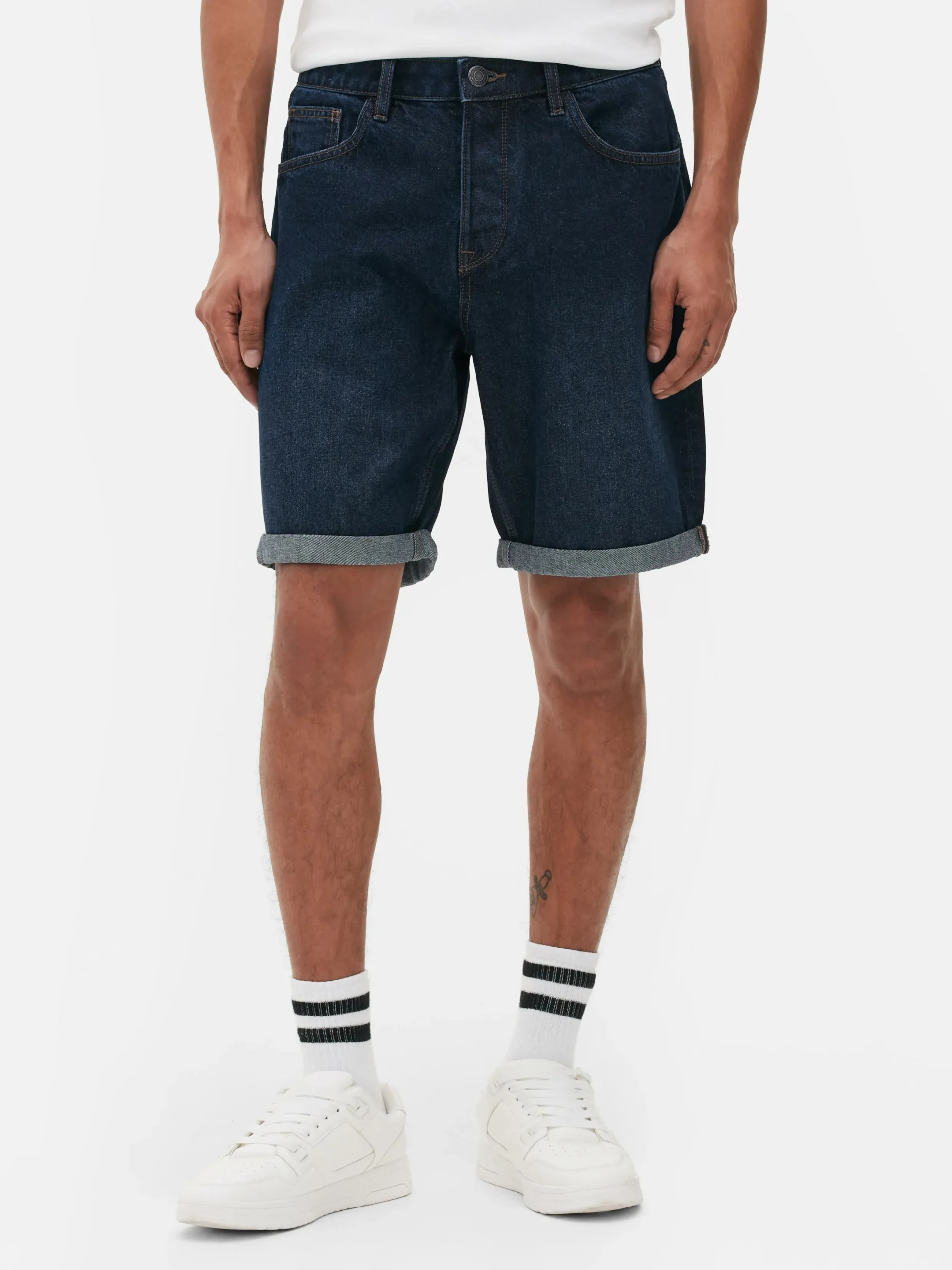 Shorts|Primark Jeansshorts Mit Geradem Bein Dunkelblau