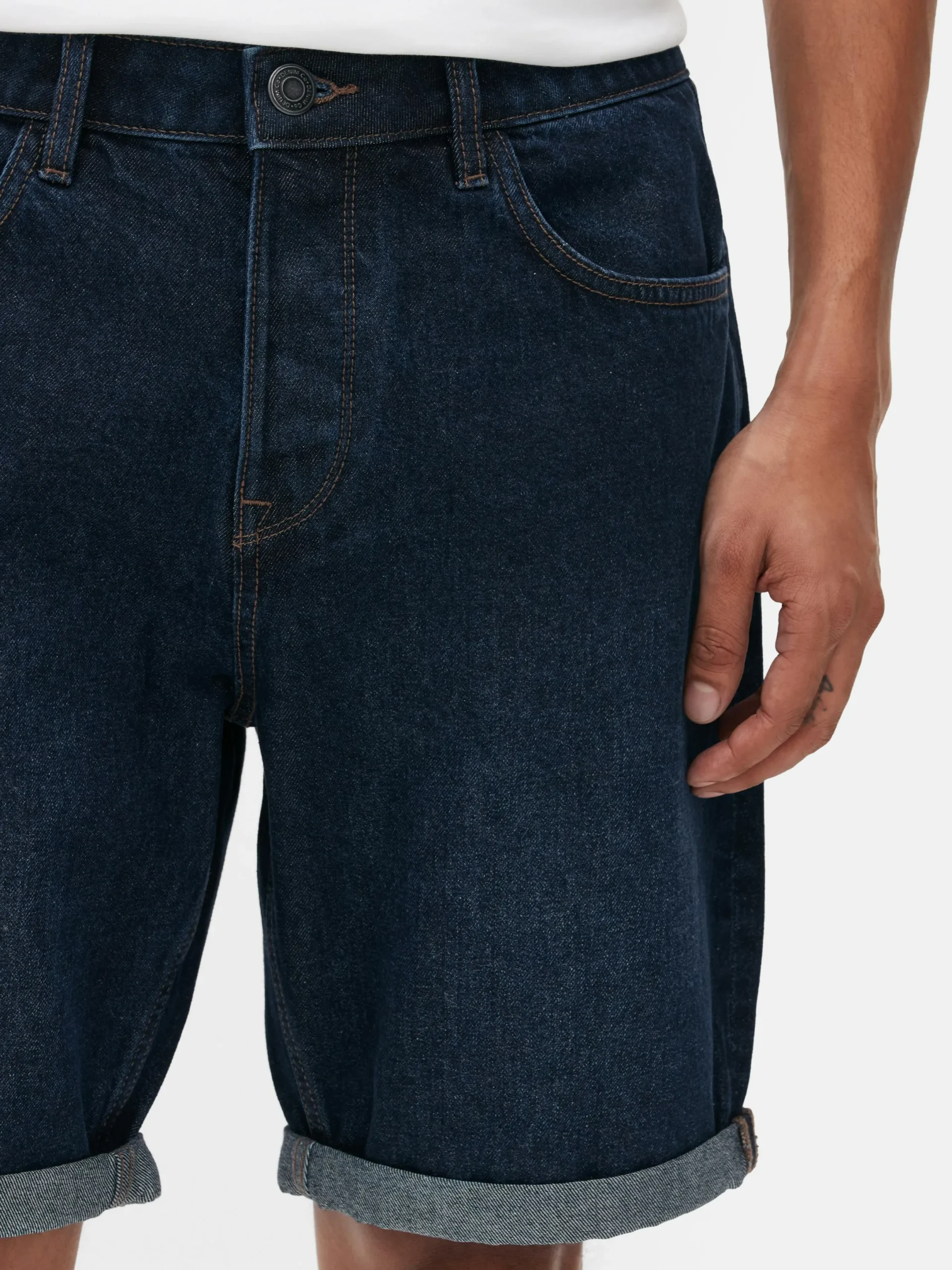 Shorts|Primark Jeansshorts Mit Geradem Bein Dunkelblau