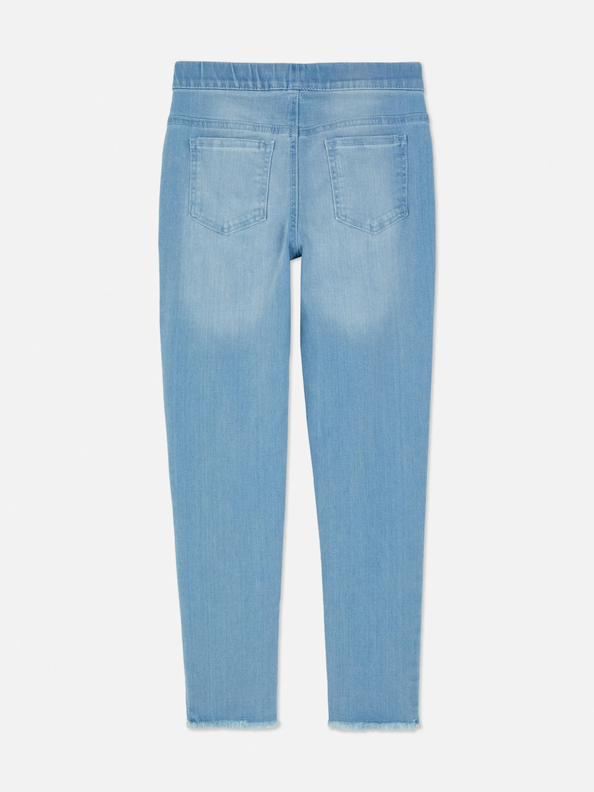Jeans|Primark Jeggings Mit Ausgefranstem Saum Mittelblau