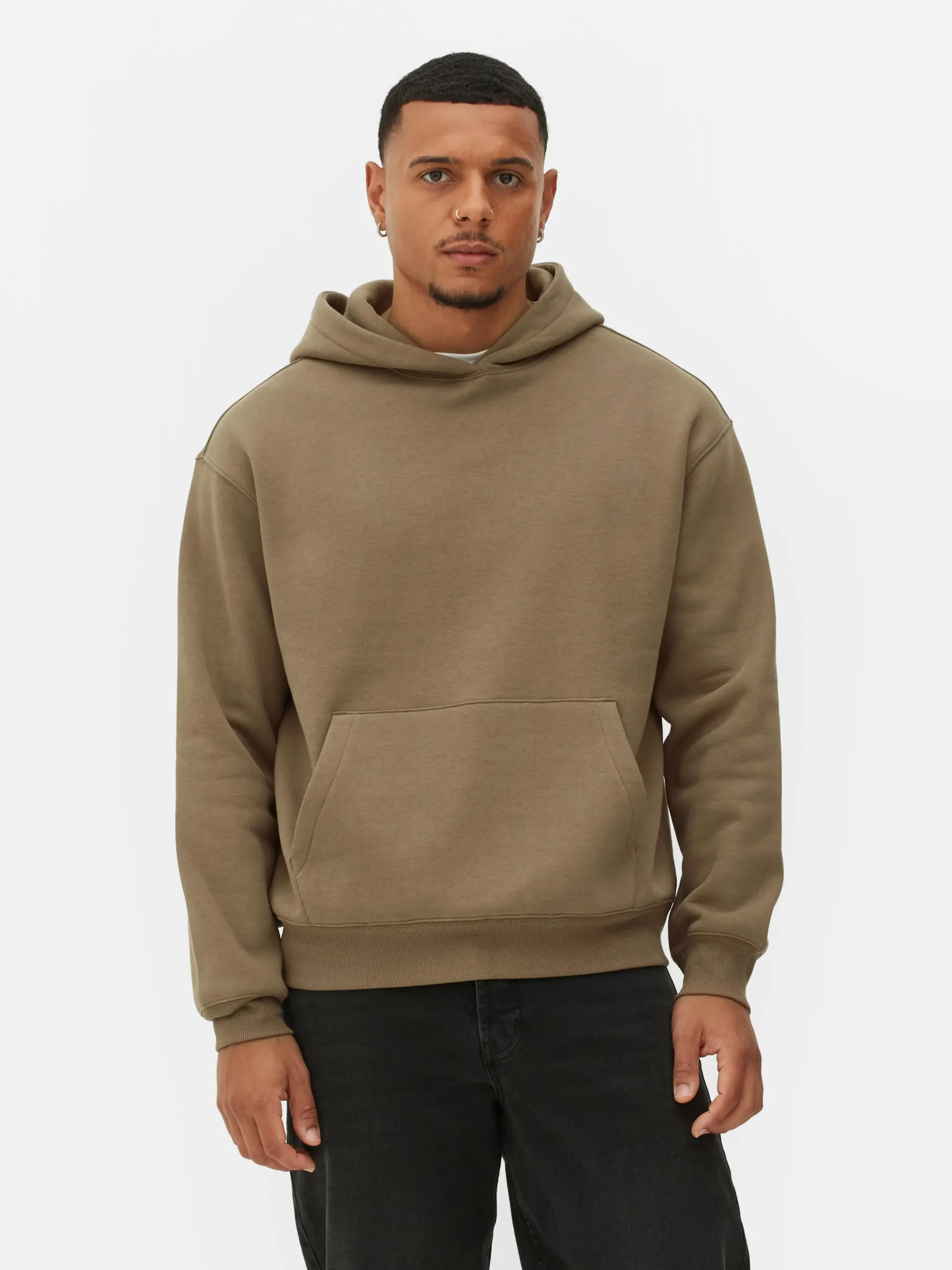 Hoodies Und Sweatshirts|Primark Jersey-Hoodie Im Oversized-Look Hellbraun
