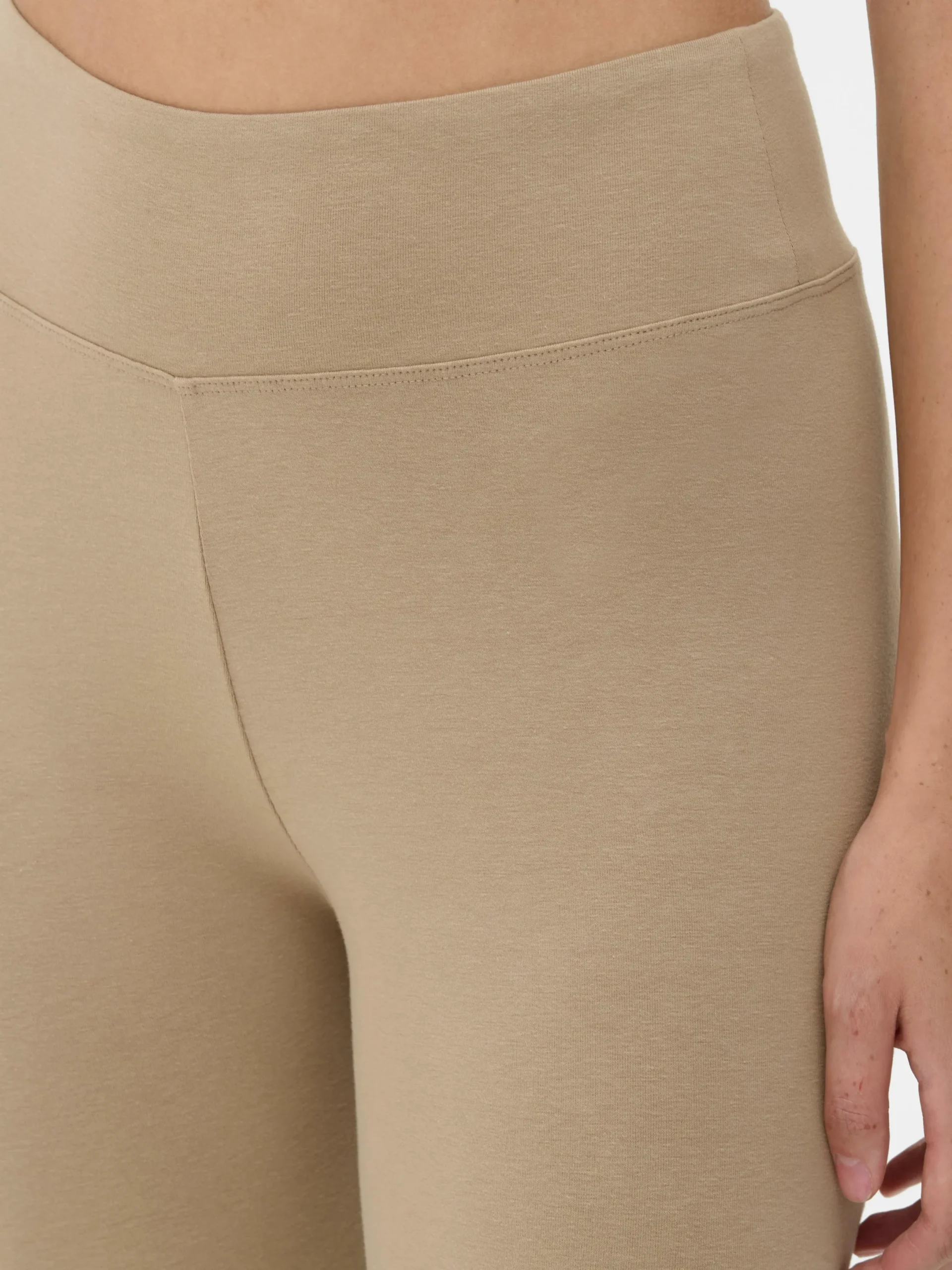 Hosen Und Leggings|Primark Jersey-Leggings Mit Hohem Bund Steinfarben