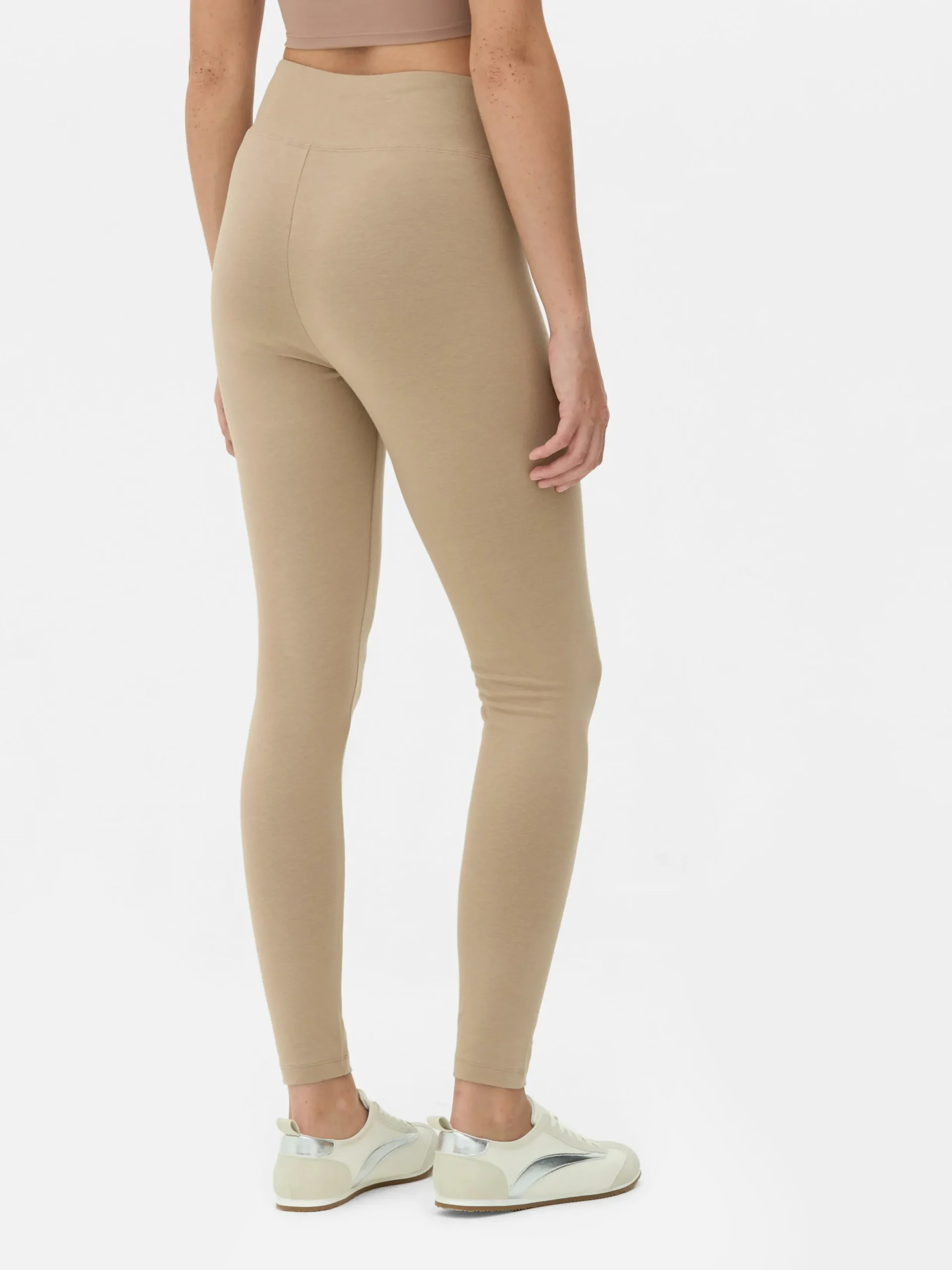 Hosen Und Leggings|Primark Jersey-Leggings Mit Hohem Bund Steinfarben