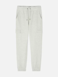Jogginghosen|Primark Jogginghose Mit Cargotaschen Und Bündchen Grau