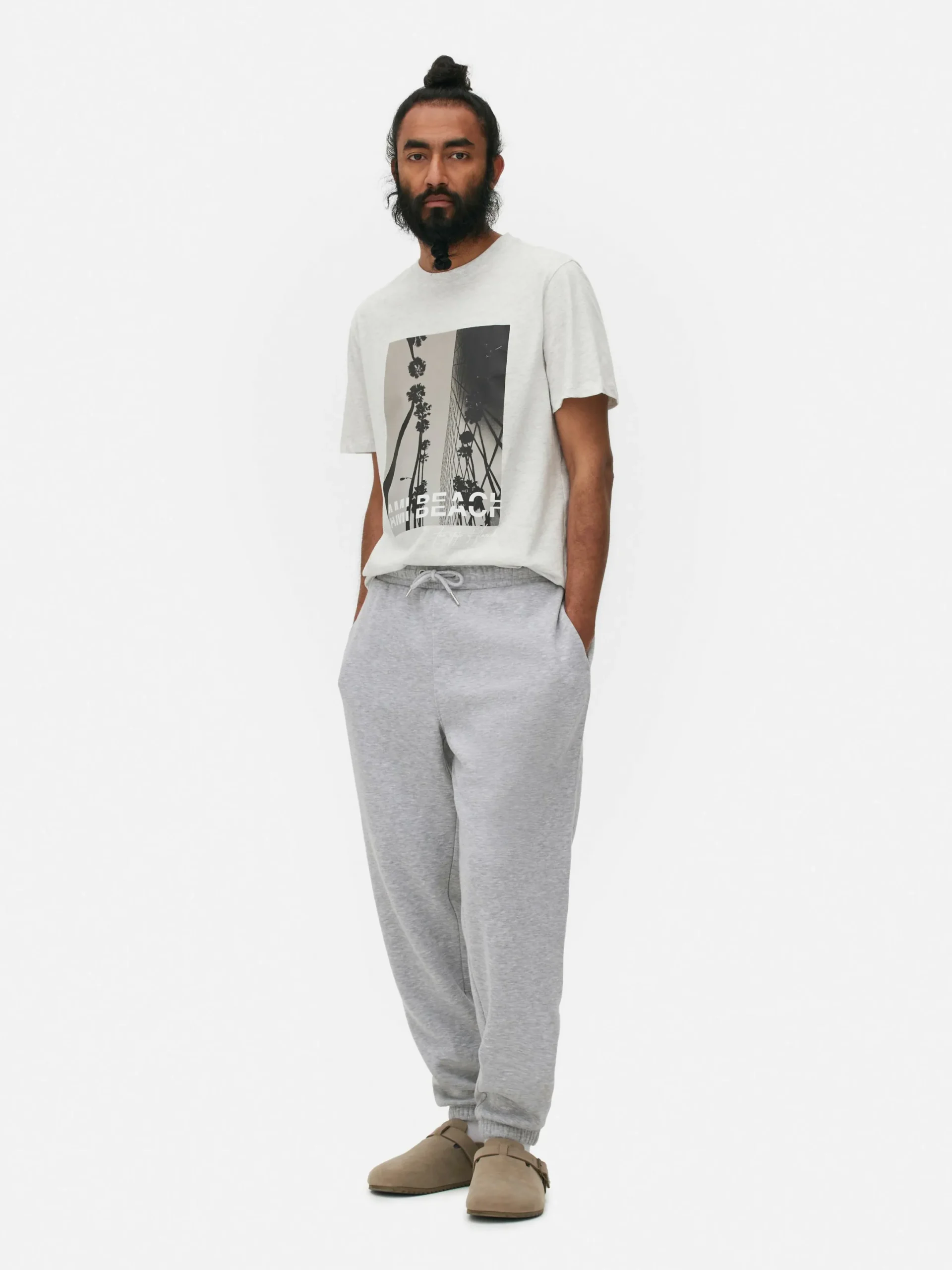 Jogginghosen|Primark Jogginghose Mit Elastischem Bund Und Bündchen Grau