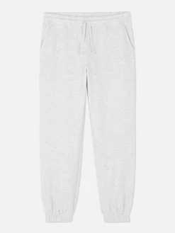 Jogginghosen|Primark Jogginghose Mit Kordelzug Und Bündchen Grau meliert