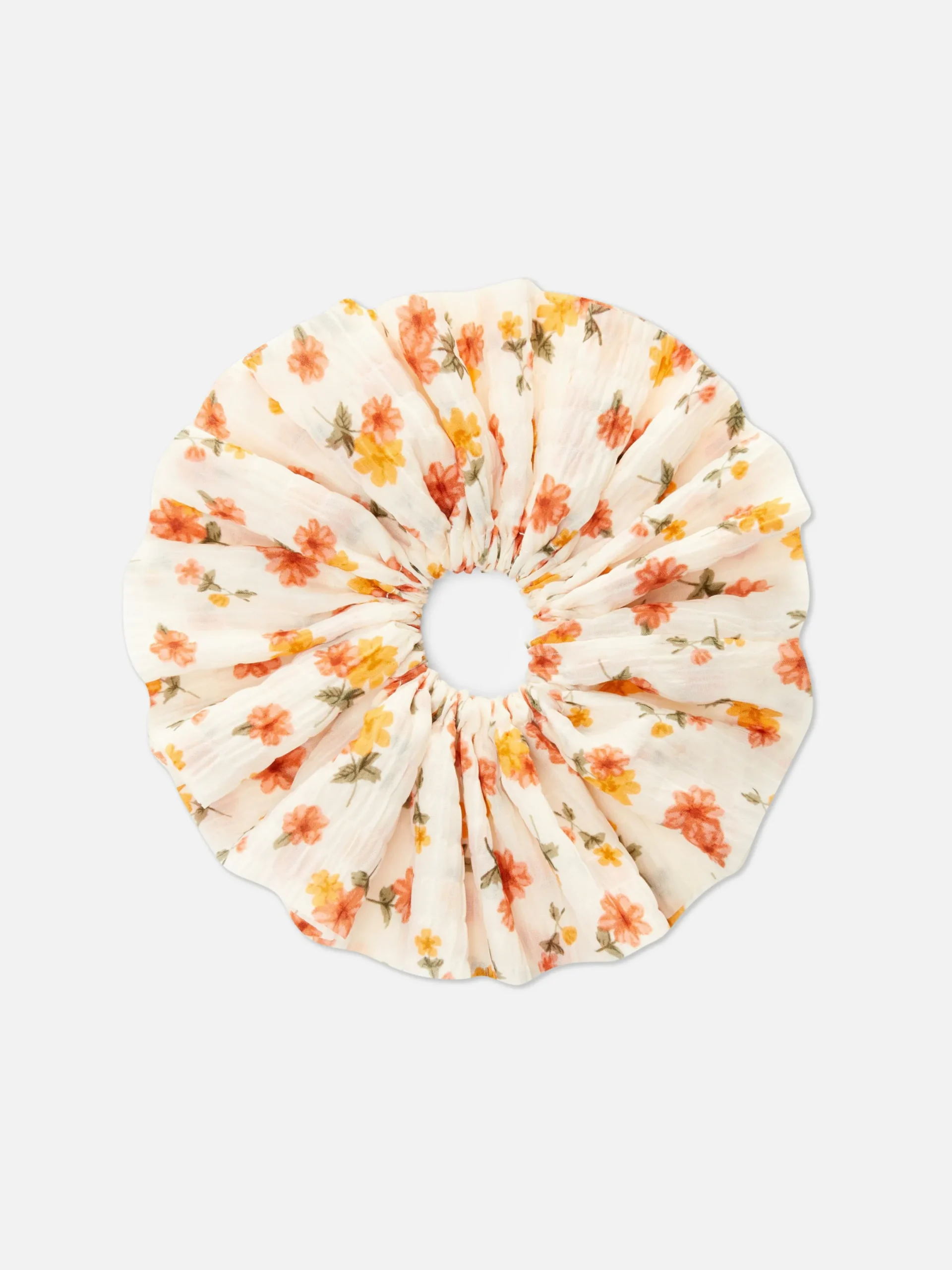 Haarschmuck|Primark Jumbo-Haargummi Mit Blumenmuster Orange