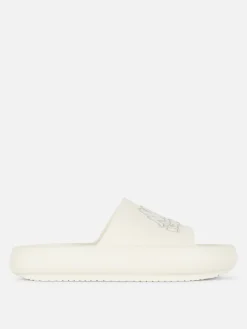 Flipflops Und Badesandalen|Primark „Kappa X “ Badesandalen Ecrufarben
