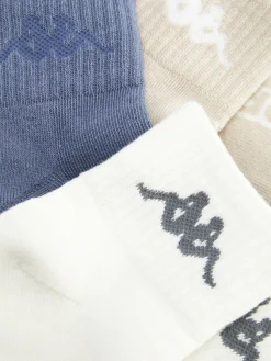 Socken|Primark „Kappa X “ Crew-Socken In Viertellänge, 3er-Pack Marineblau