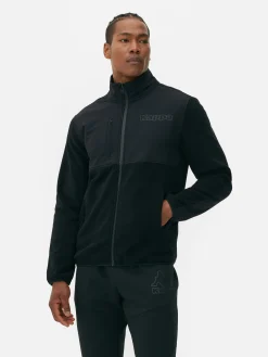 Jacken Und Mäntel|Sportbekleidung|Primark „Kappa X “ Fleece-Jacke Mit Reißverschluss Schwarz