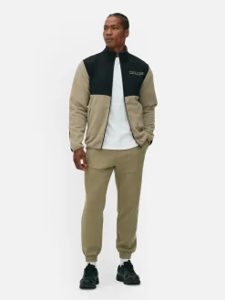 Jacken Und Mäntel|Sportbekleidung|Primark „Kappa X “ Fleece-Jacke Mit Reißverschluss Oliv