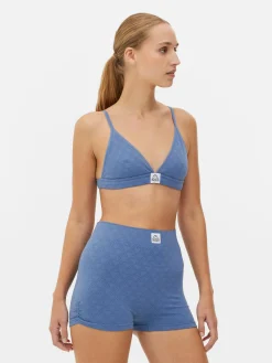 Dessous-Sets|Primark „Kappa X “ Set Aus Nahtlosem Bralette-BH Und Shorts Blau