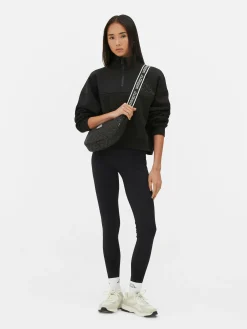 Fitnesskleidung Und Activewear|Primark „Kappa X “ Sweatshirt Mit Reißverschluss Schwarz