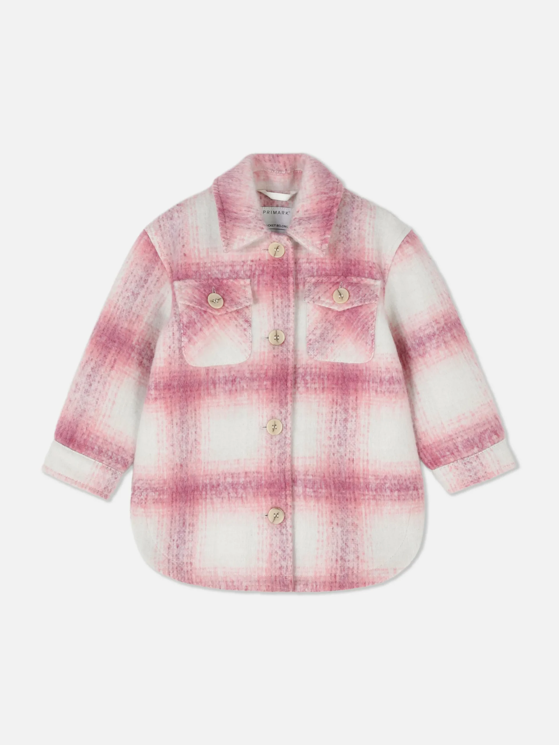 Jacken Und Mäntel|Primark Karierte Hemdjacke Mit Knopfleiste Rosa