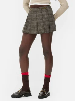 Shorts|Röcke|Primark Karierter „Rita Ora“ Mini-Skort Mit Trensendetails Multi