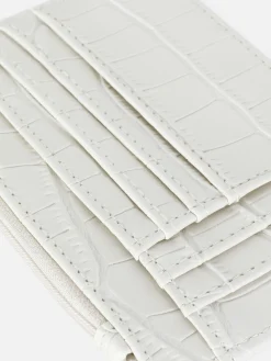 Taschen Und Portemonnaies|Primark Kartenetui In Kroko-Optik Mit Initiale Ecrufarben