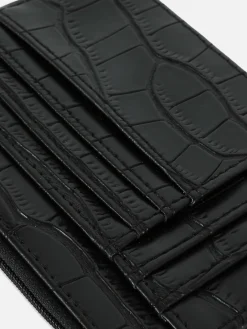 Taschen Und Portemonnaies|Primark Kartenetui In Kroko-Optik Mit Initiale Schwarz